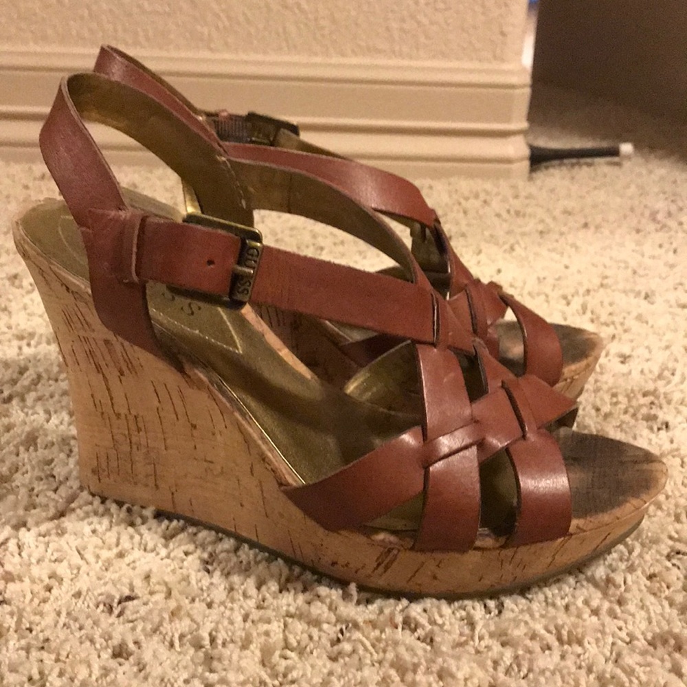 Guess Leather Wedges
